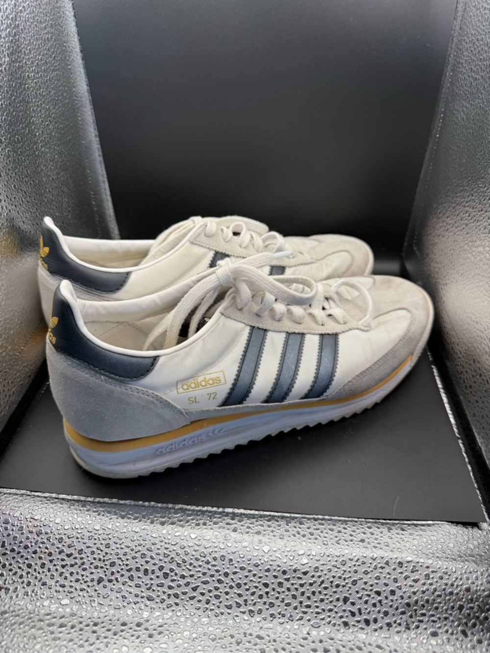 adidas Men's White & Navy SL 72 Retro Running‎ Shoes